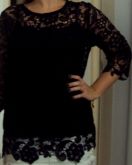Blusa de Renda Manga 3/4